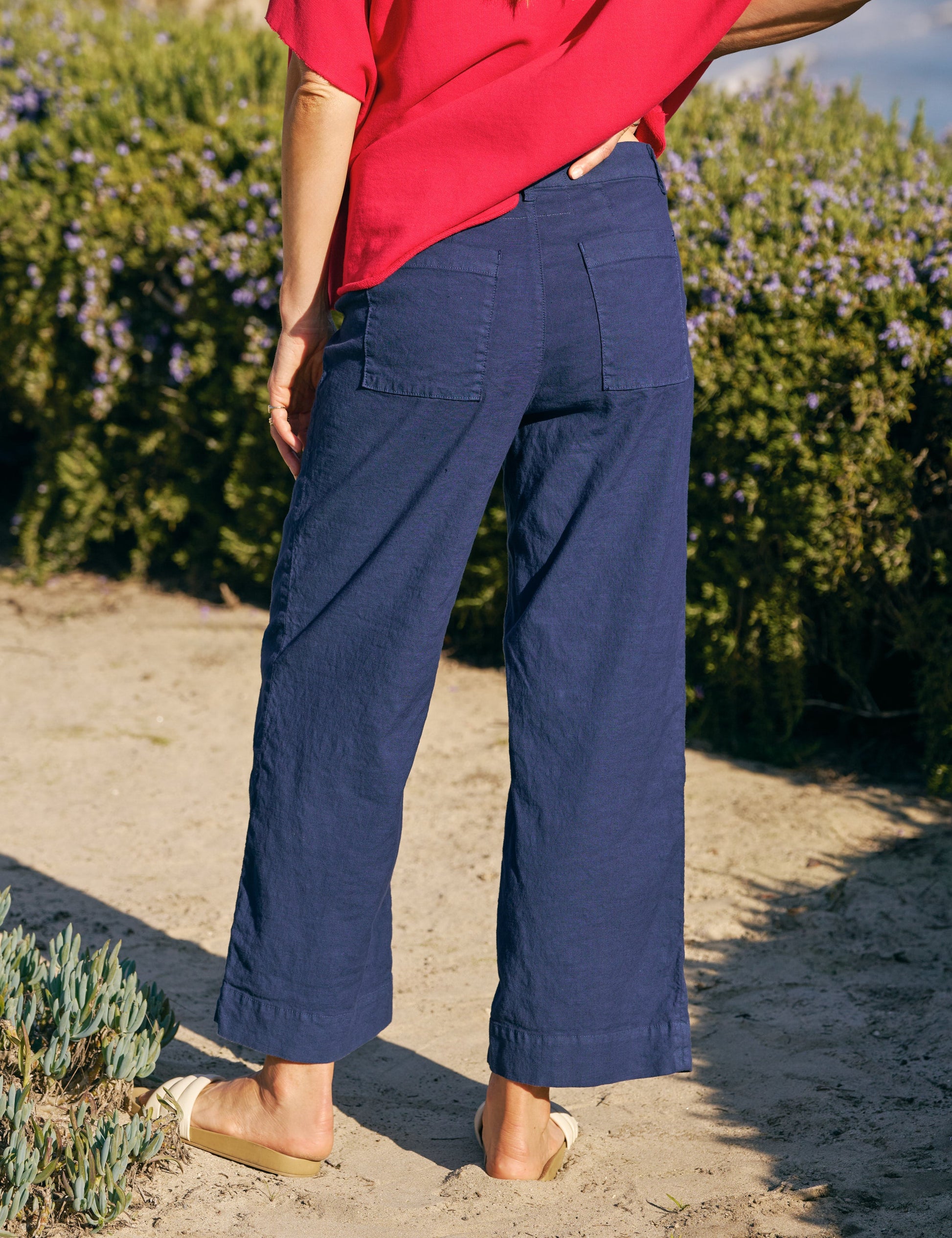 WEXFORD Summer Navy, Italian Performance Linen