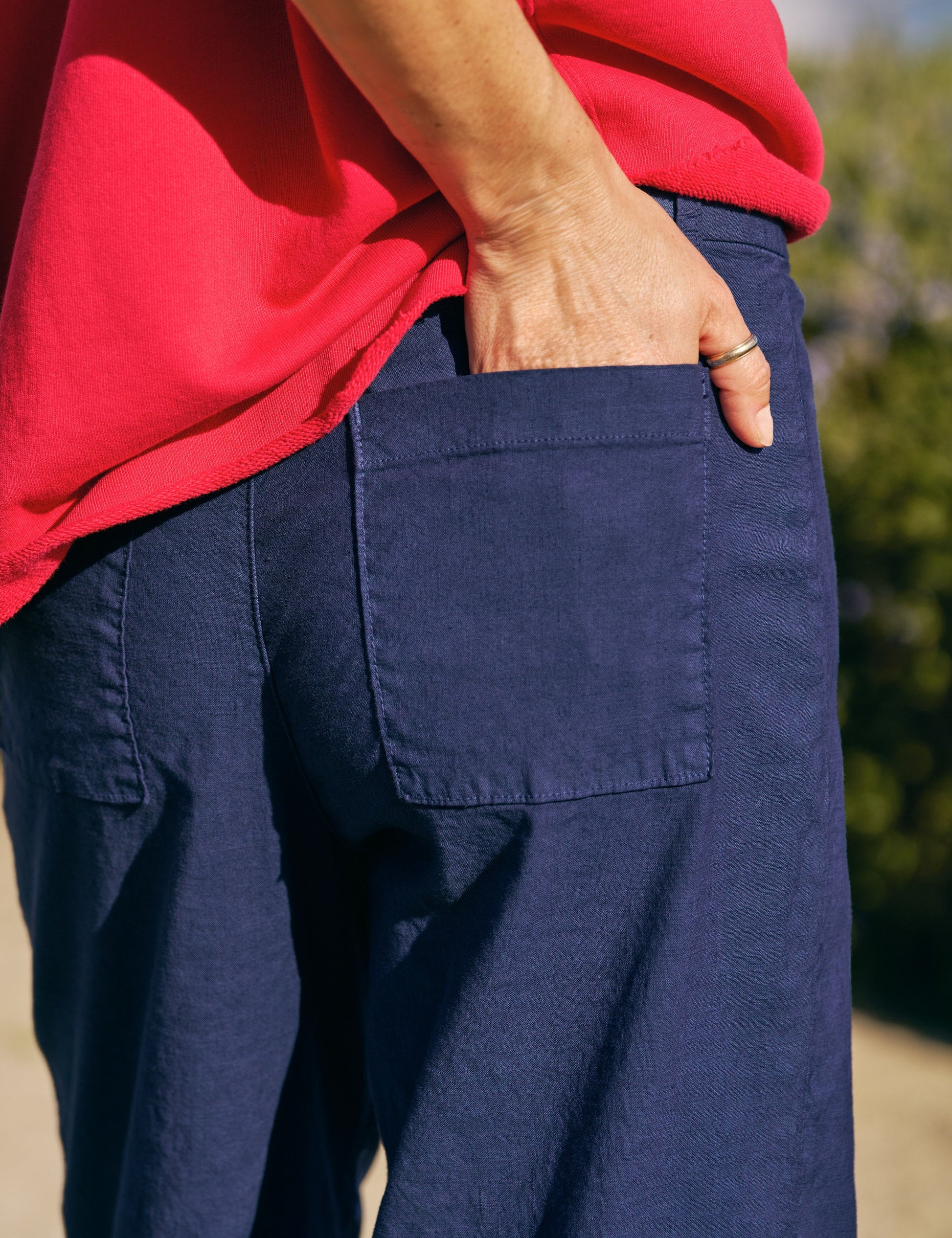 WEXFORD Summer Navy, Italian Performance Linen