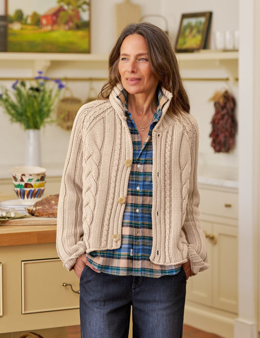 MINI COTSWOLDS Sand, Pure Italian Cotton