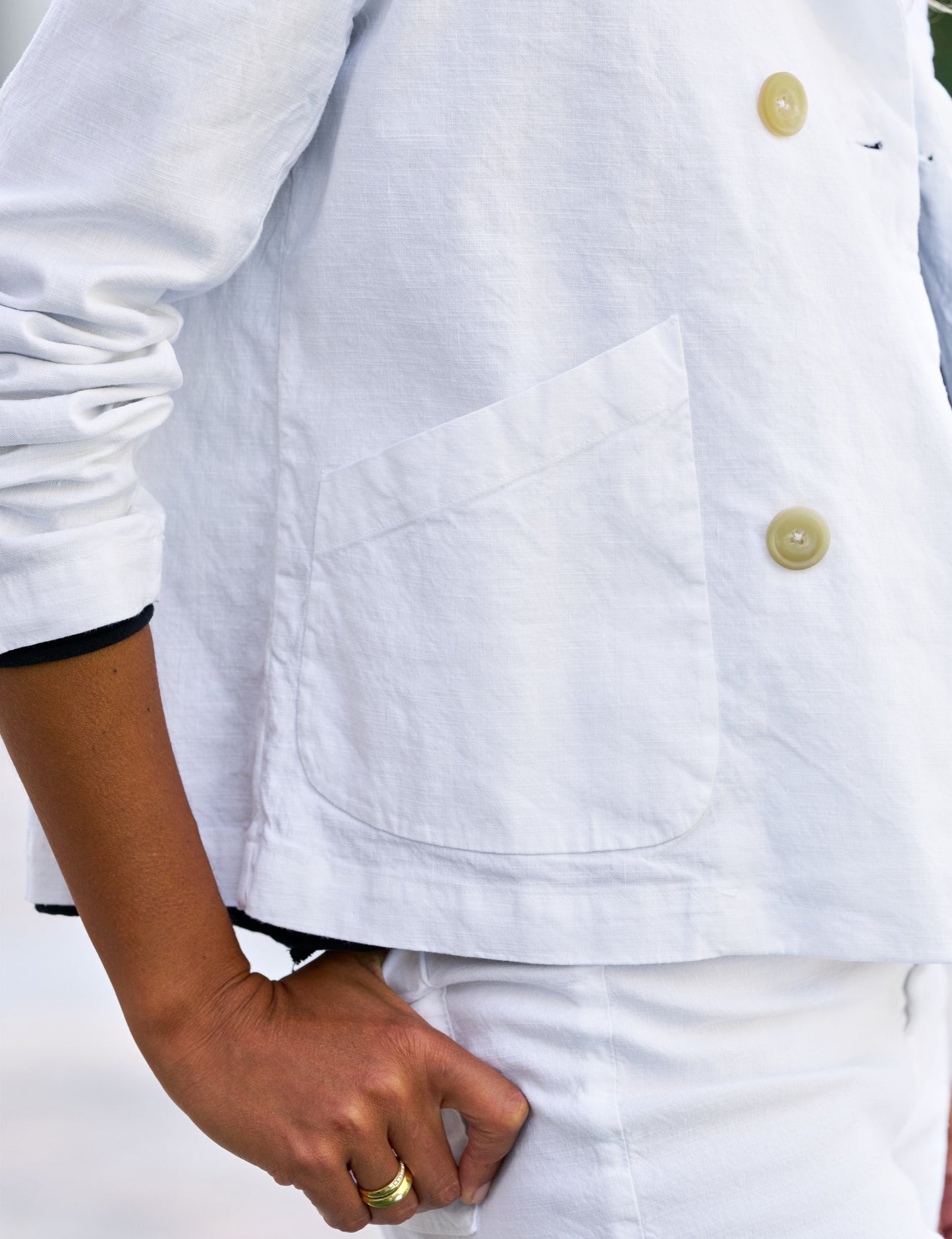 MINI BELFAST White, Italian Performance Linen