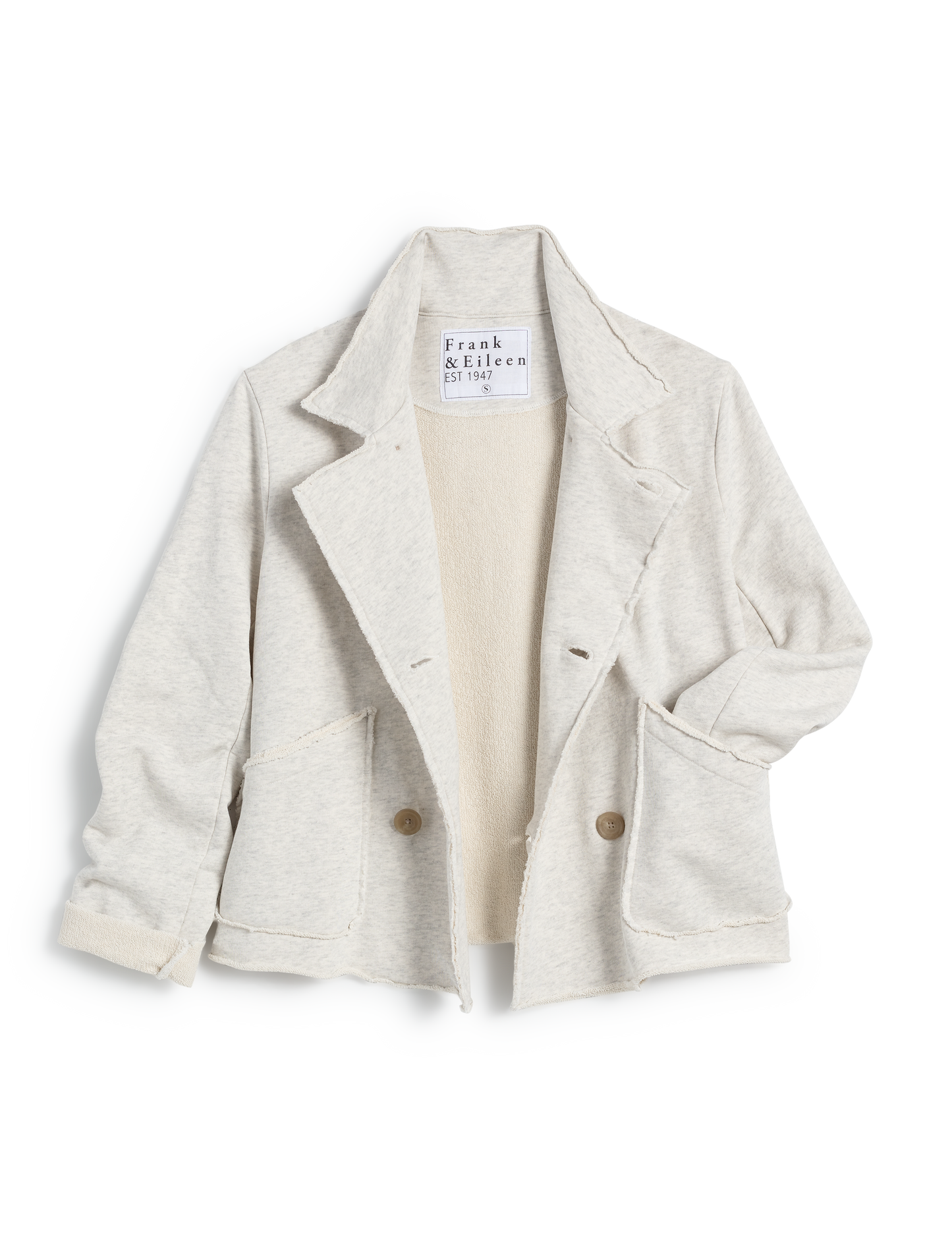 MINI BELFAST Heather White Melange, Triple Fleece