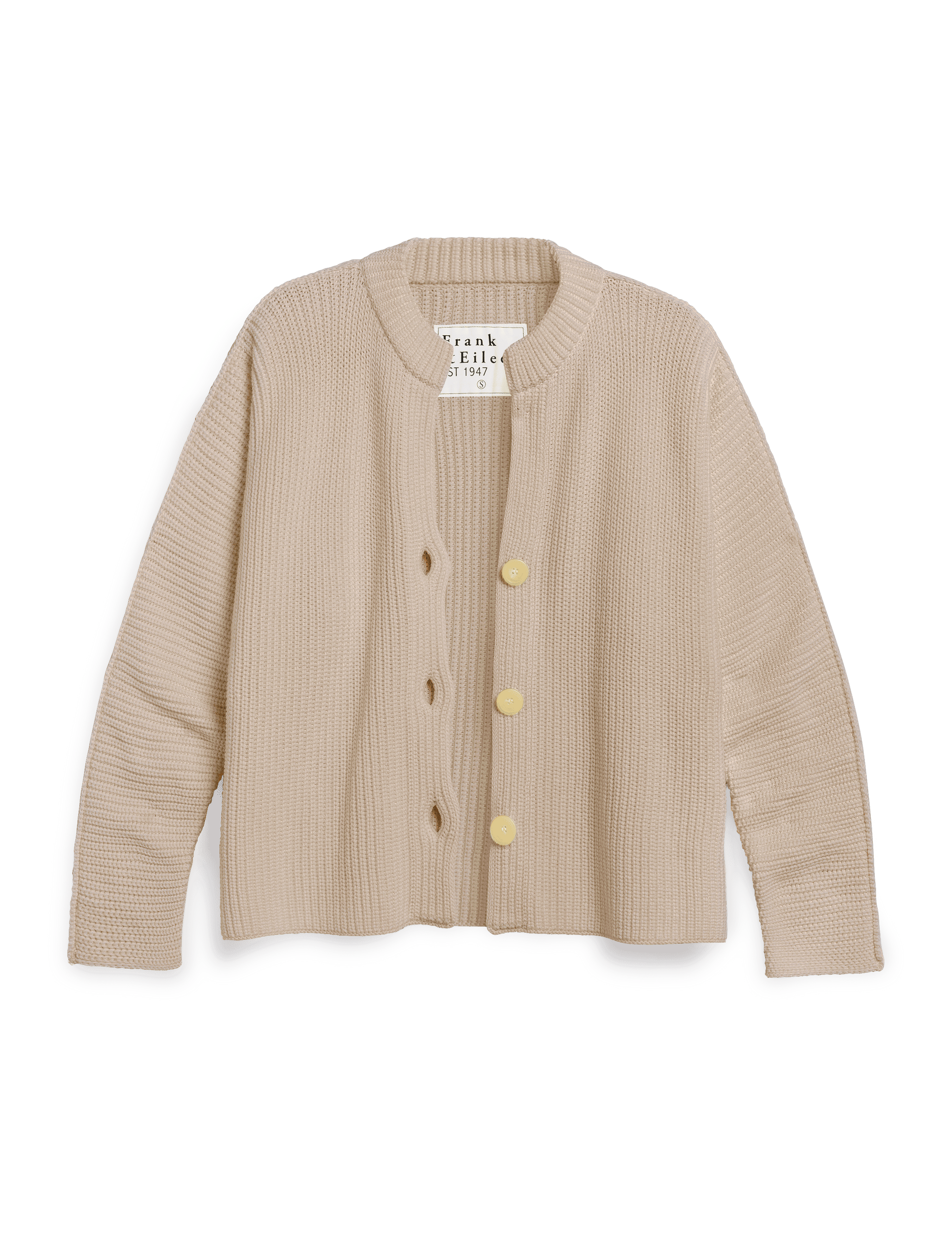 MONTECITO CARDIGAN Sand, Pure Italian Cotton