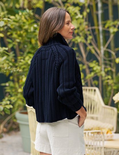 MINI COTSWOLDS Marine, Pure Italian Cotton