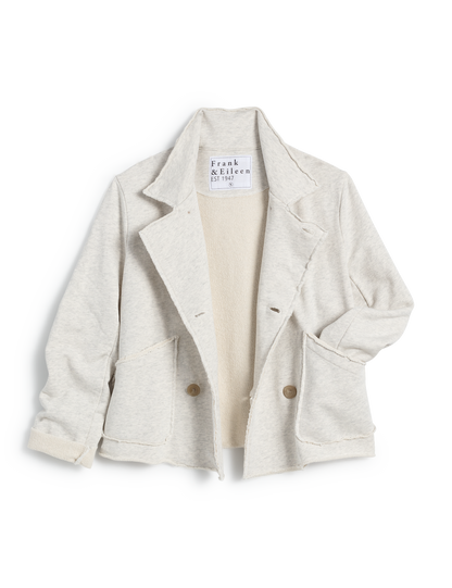 MINI BELFAST Heather White Melange, Triple Fleece