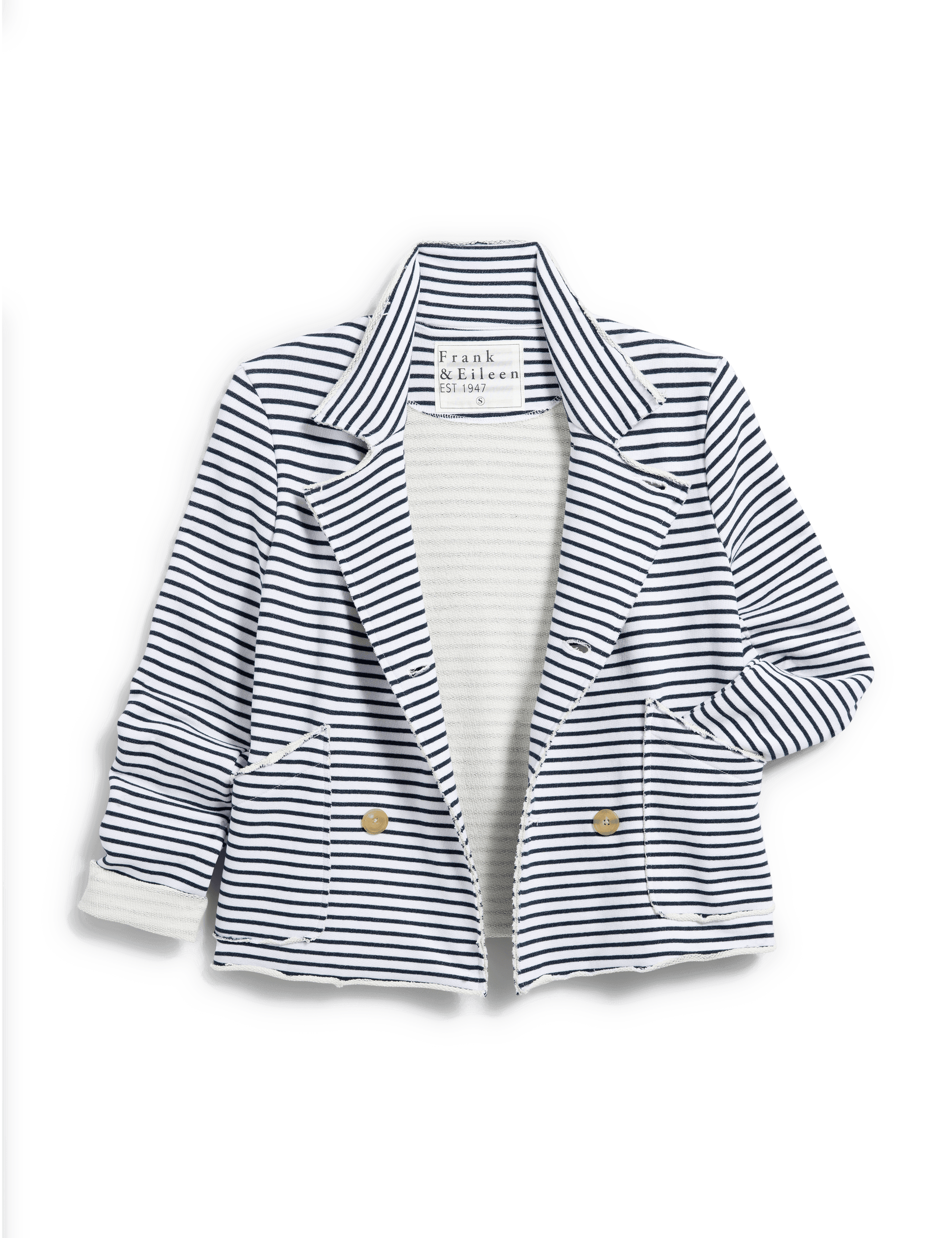 MINI BELFAST Navy French Stripe, Triple Fleece