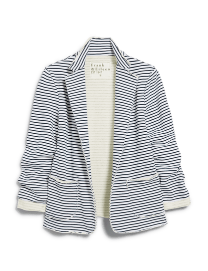 DUBLIN Navy French Stripe, Triple Fleece